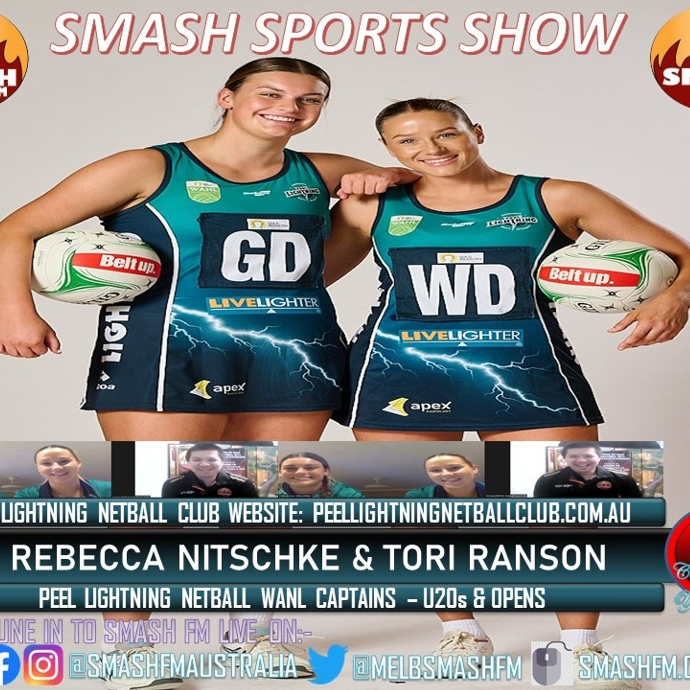 SSS10THYR: Peel Lightning Netball WANL Team Captains Interviews 160623