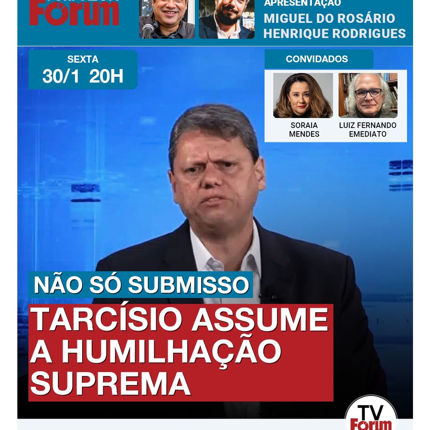 Tarcísio de Freitas humilhado diante de todo o Brasil | Nikolas festeja “engajamento” e “interações” episode artwork
