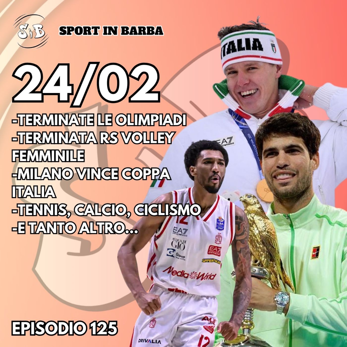 Episodio 125: Terminano le Olimpiadi; Milano vince la Coppa Italia; Finisce RS Volley femminile episode artwork