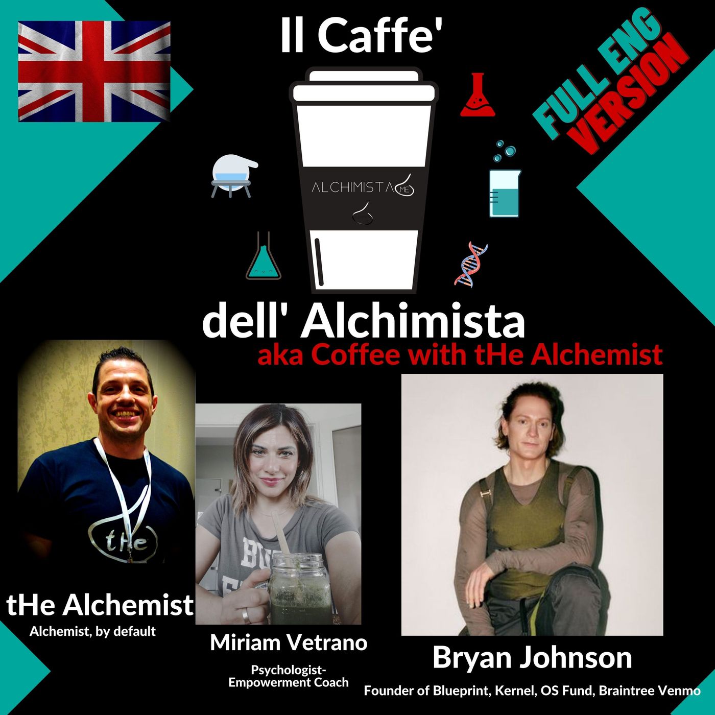 [ENG] ☕ Il Caffe' Dell' Alchimista- Coffee with the Alchemist ⚗️ con: Bryan Johnson, Biohacker, Entrepreneur, Blueprint
