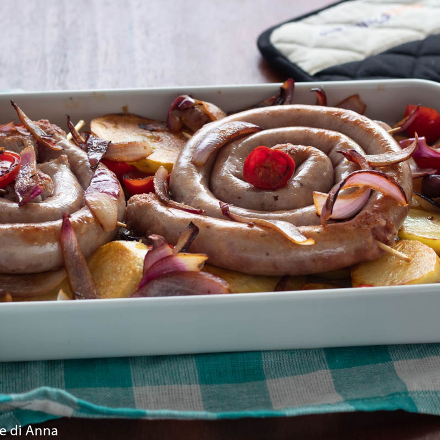 Salsicce al forno alla siciliana