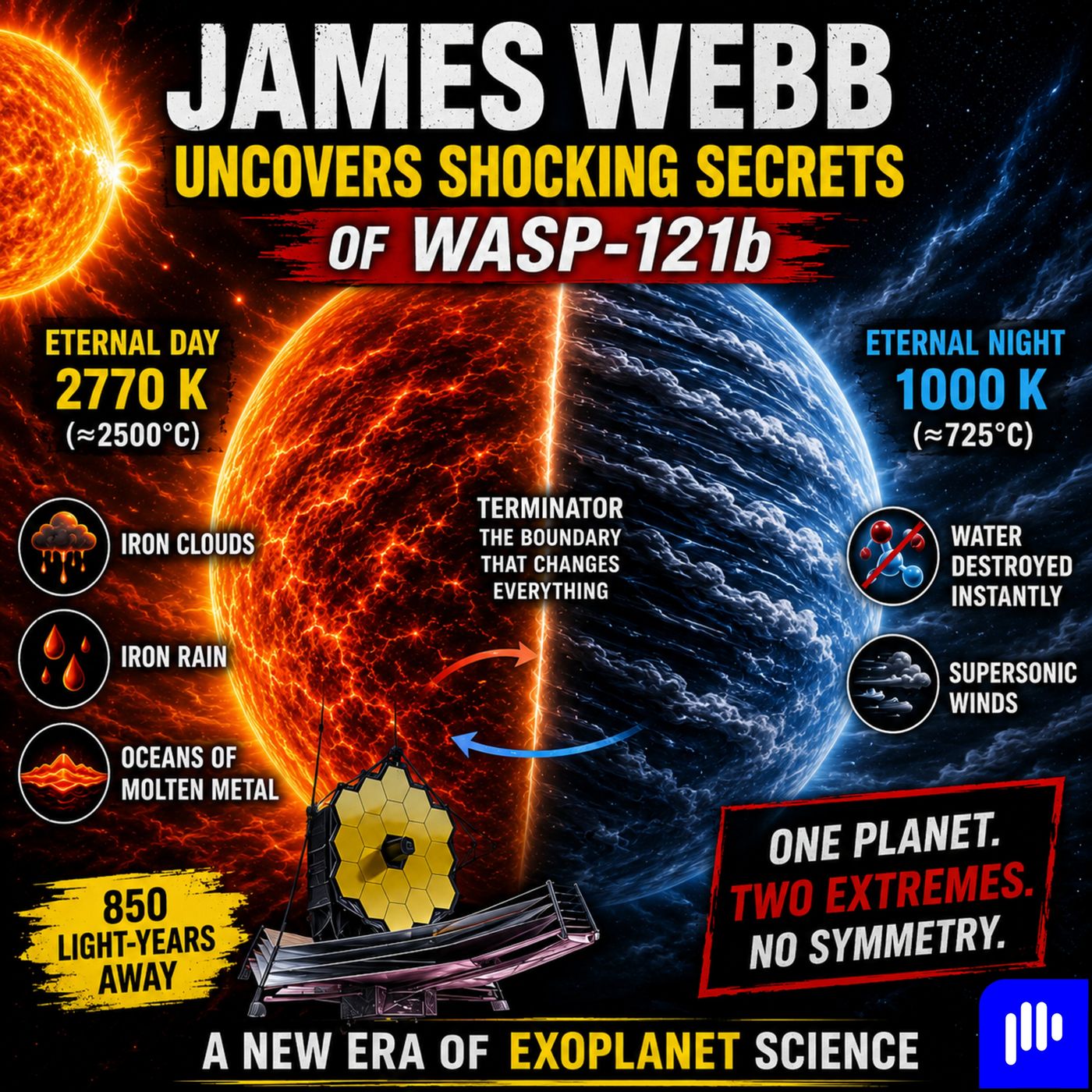 James Webb Uncovers Alien World Where Water Disappears Instantly episode artwork