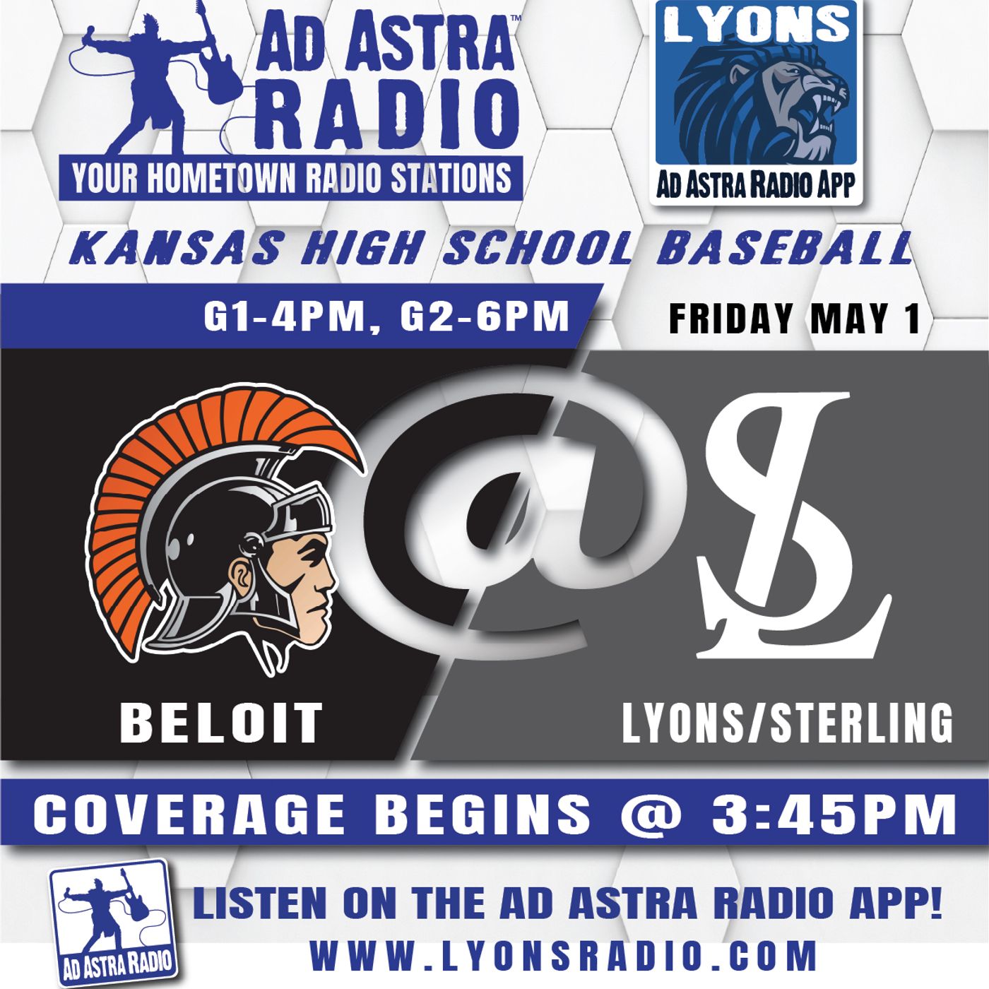 Beloit Trojans at Lyons Lions High School Baseball (Game 2-May 1, 2026) episode artwork