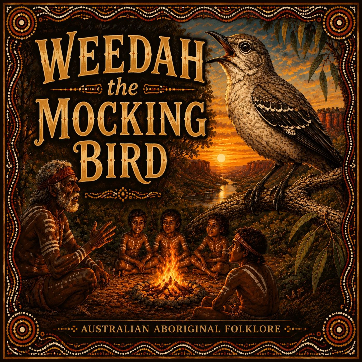 Ep. 128: Weeduh, The Mockingbird by Australian Aboriginal Folktale (Australia) 1897 episode artwork
