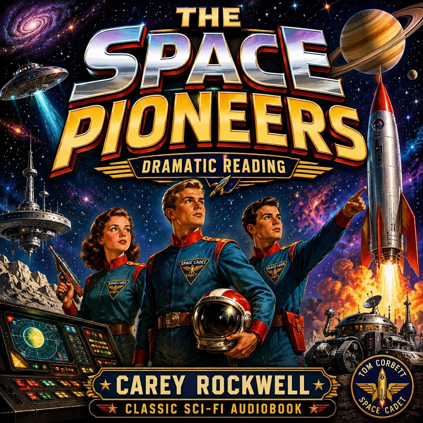 The Space Pioneers (Dramatic Reading) by Carey Rockwell | Classic Sci-Fi Adventure, Tom Corbett Space Cadet Audiobook