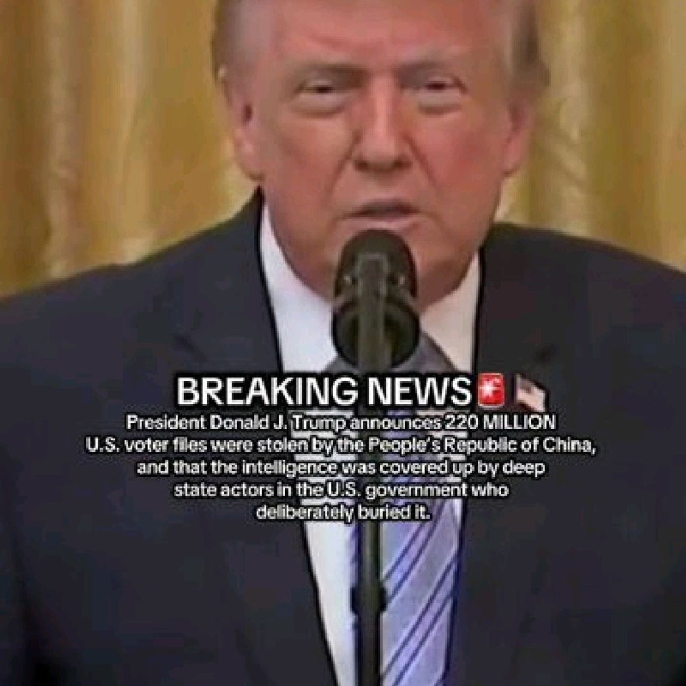 In a primetime address to the nation on Thursday night, President Donald Trump announced the "immediate" declassification and release of in episode artwork