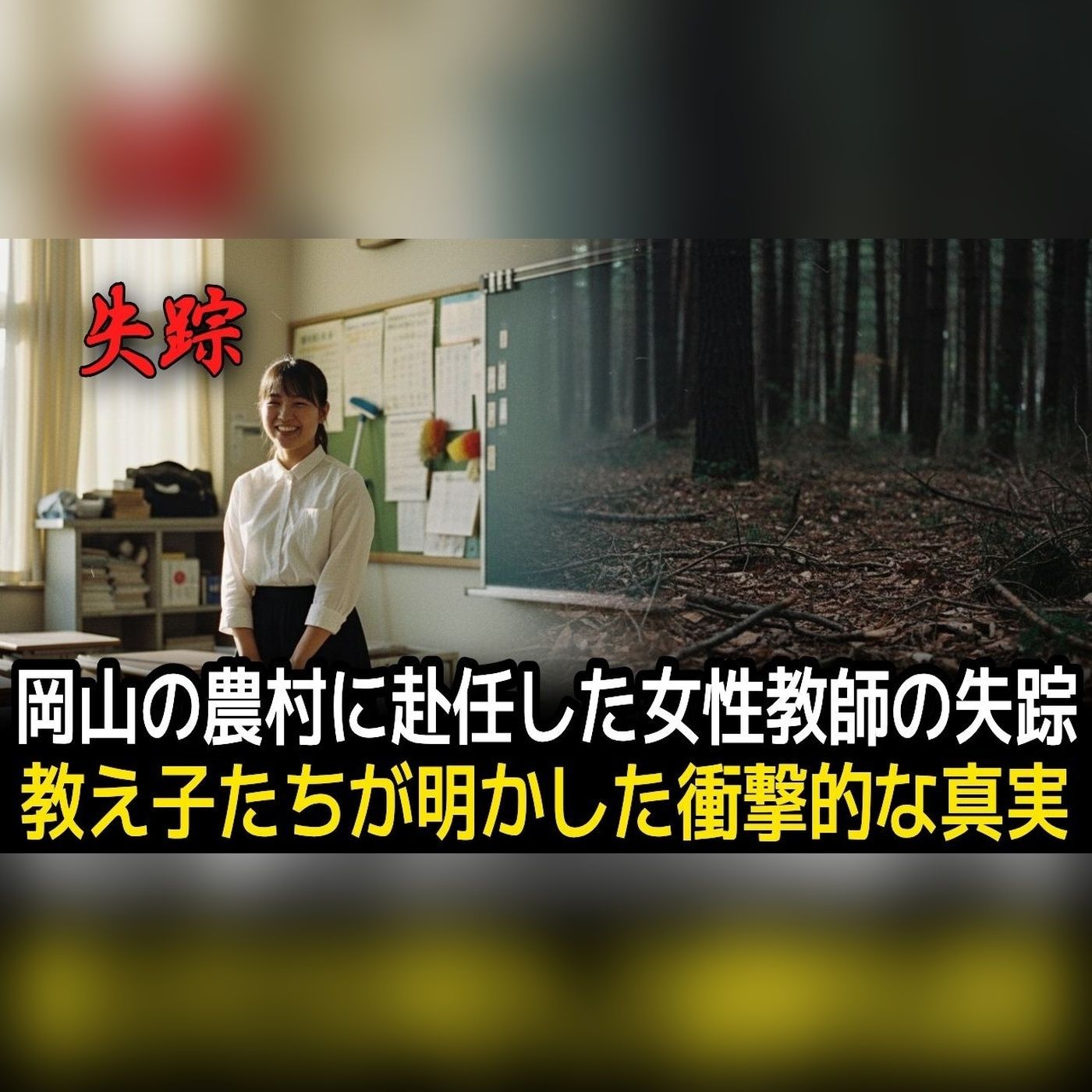 岡山の農村へ赴任した教師が突然失踪…8年後、成長した教え子たちの証言でついに崩れた長い沈黙と封印されたあの夜の恐るべき真相