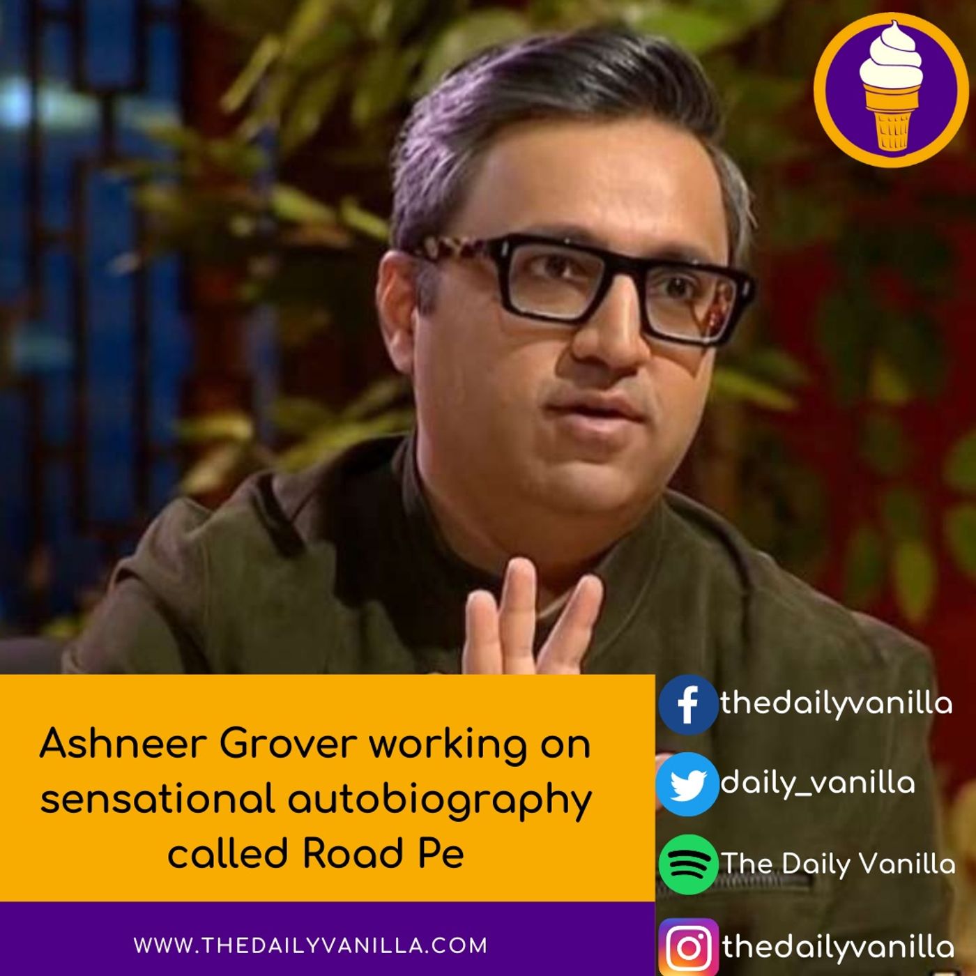 Ashneer Grover working on sensational autobiography called Road Pe Ashneer Grover working on sensational autobiography called Road Pe