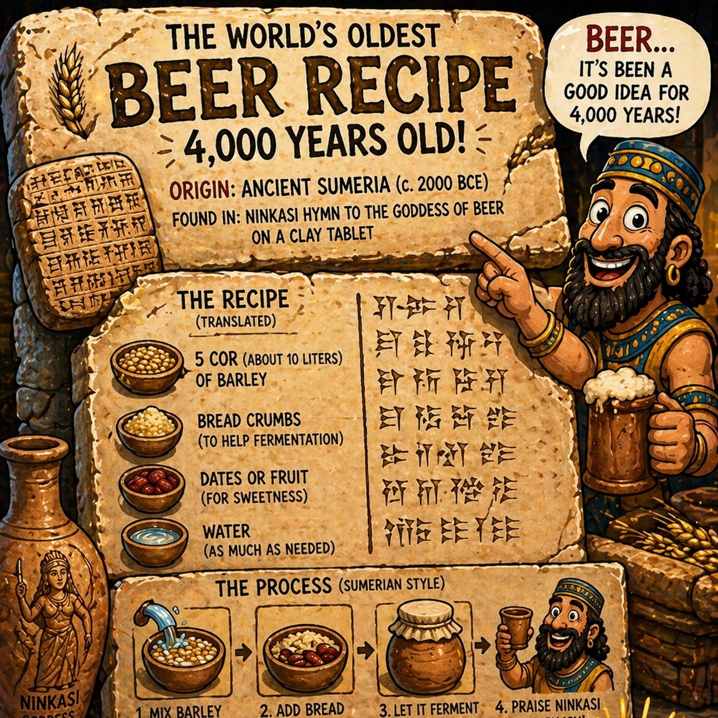 What were beer prices 4,000 years ago??