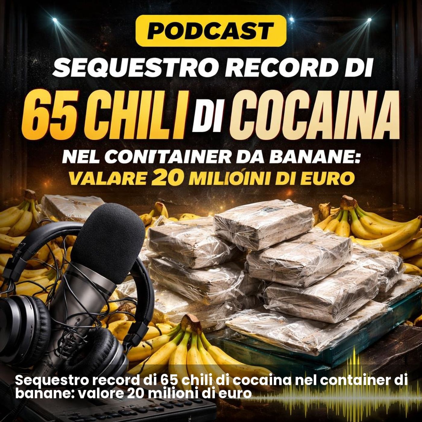 Sequestro record di 65 chili di cocaina nel container di banane: valore 20 milioni di euro episode artwork