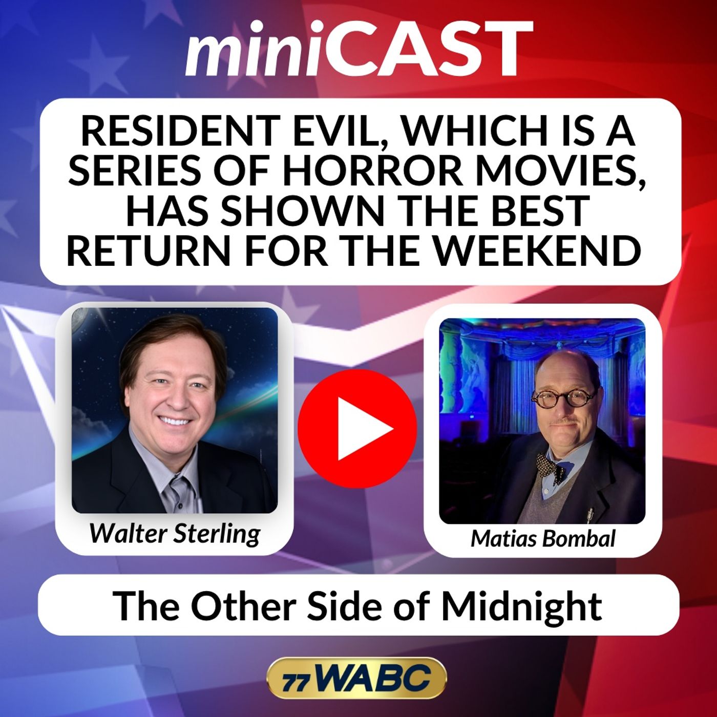 Matias Bombal: Resident Evil, Which Is A Series Of Horror Movies, Has Shown The Best Return For The Weekend