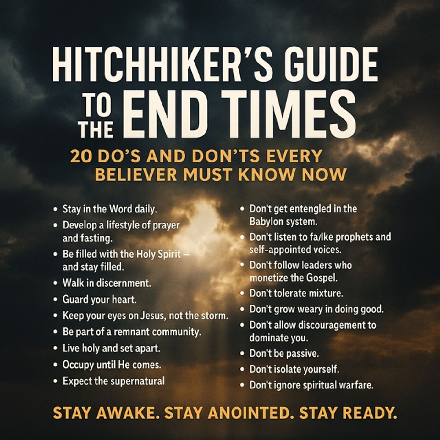 20 Do's and Don'ts Every Believer Must Know | The Todd Coconato Show episode artwork