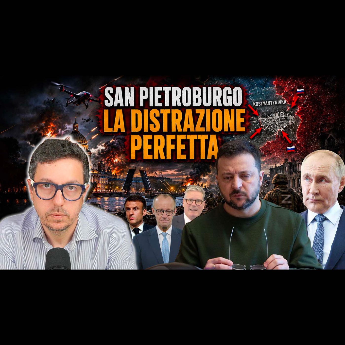 KOSTYANTYNIVKA STA CADENDO: PER QUESTO SERVONO ANCORA DRONI SU SAN PIETROBURGO