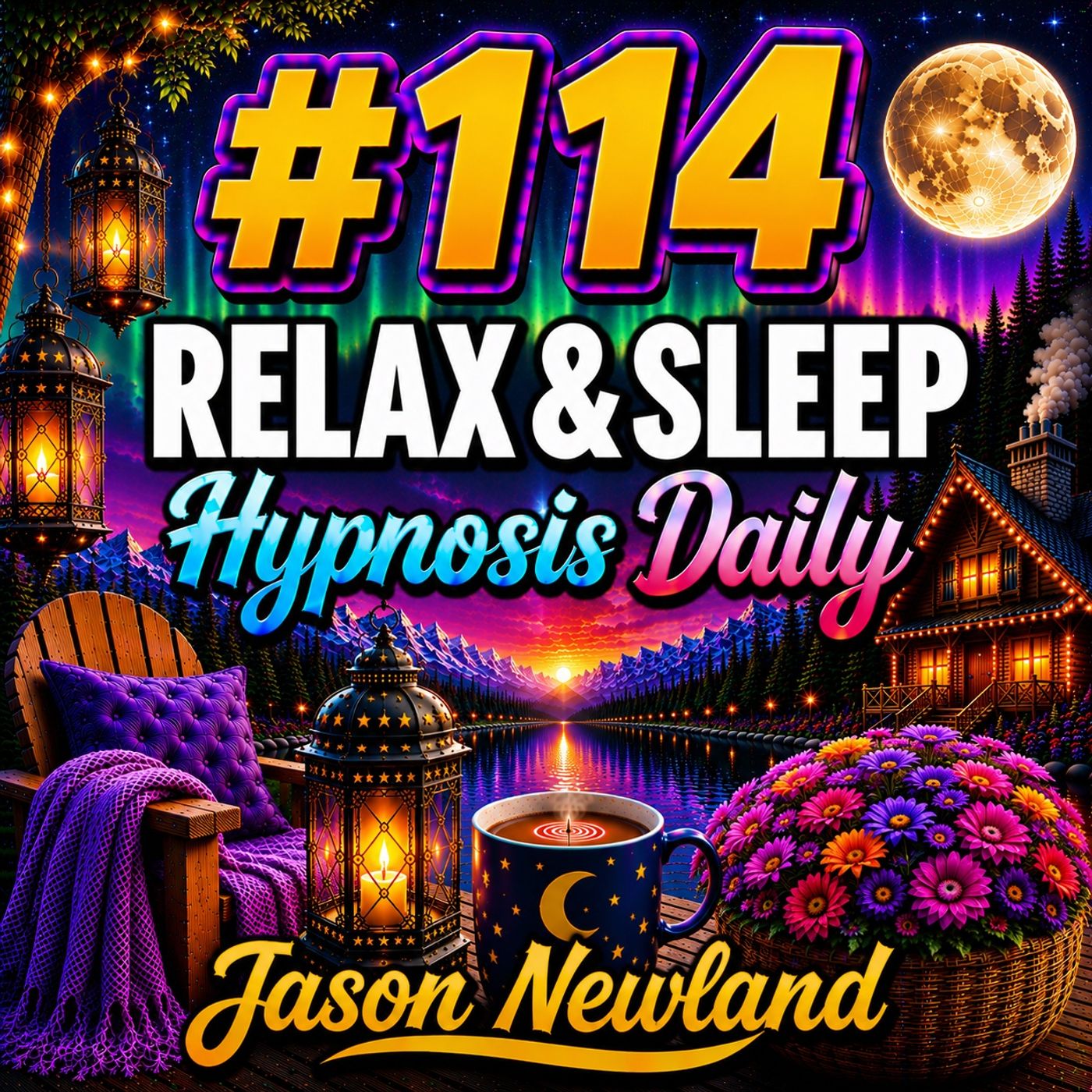 #114 Relax & Sleep Hypnosis Daily - AFFIRMATIONS (Jason Newland) episode artwork