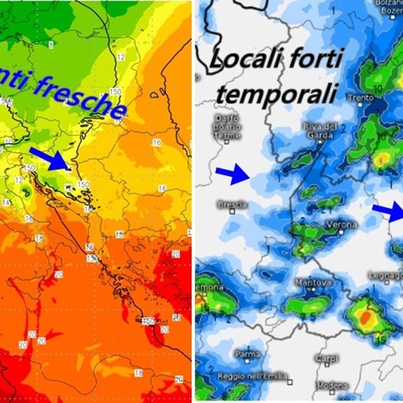 Previsioni 30 giugno – 2 luglio: calo termico e qualche temporale di forte intensità episode artwork
