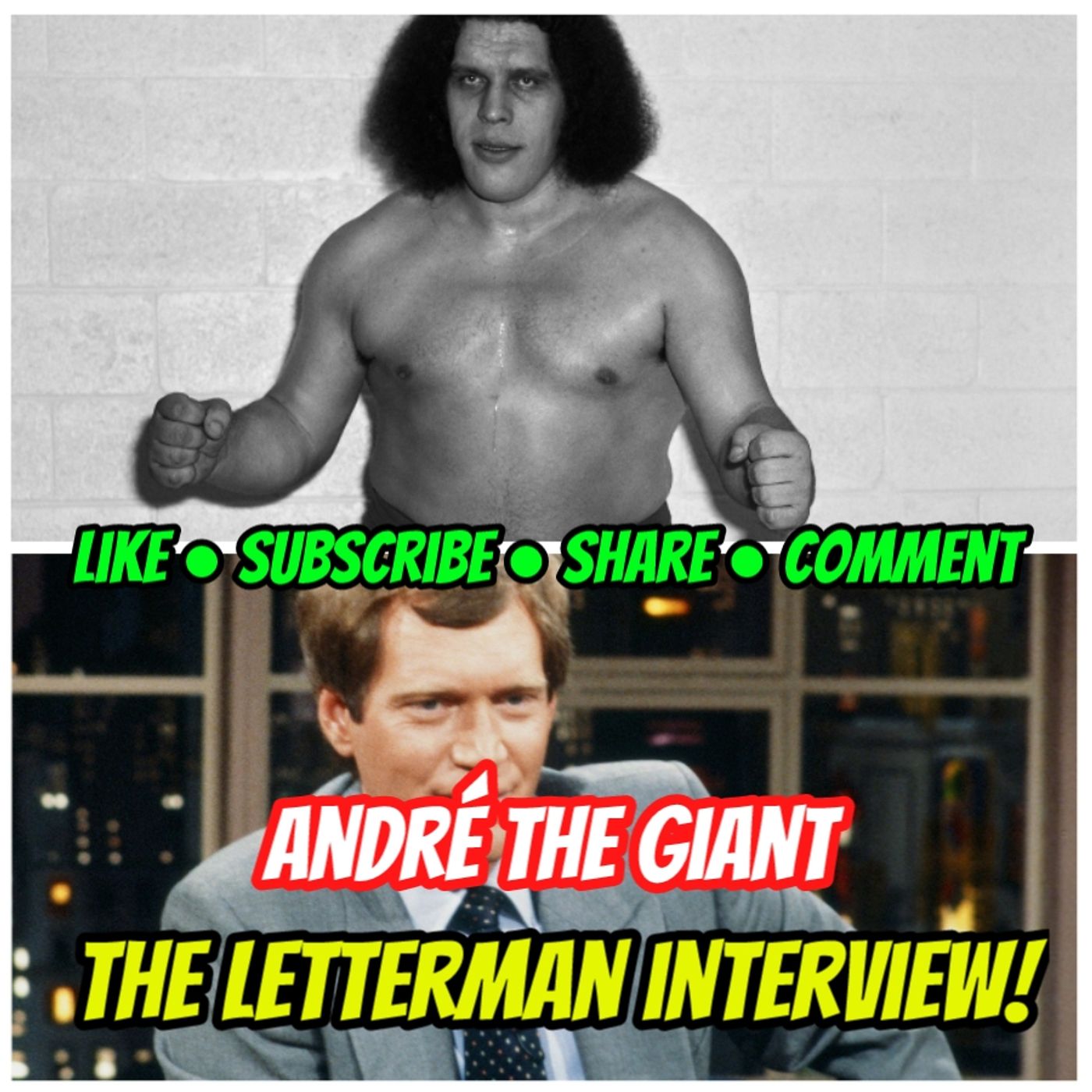 André the Giant on David Letterman, January 23, 1984 episode artwork