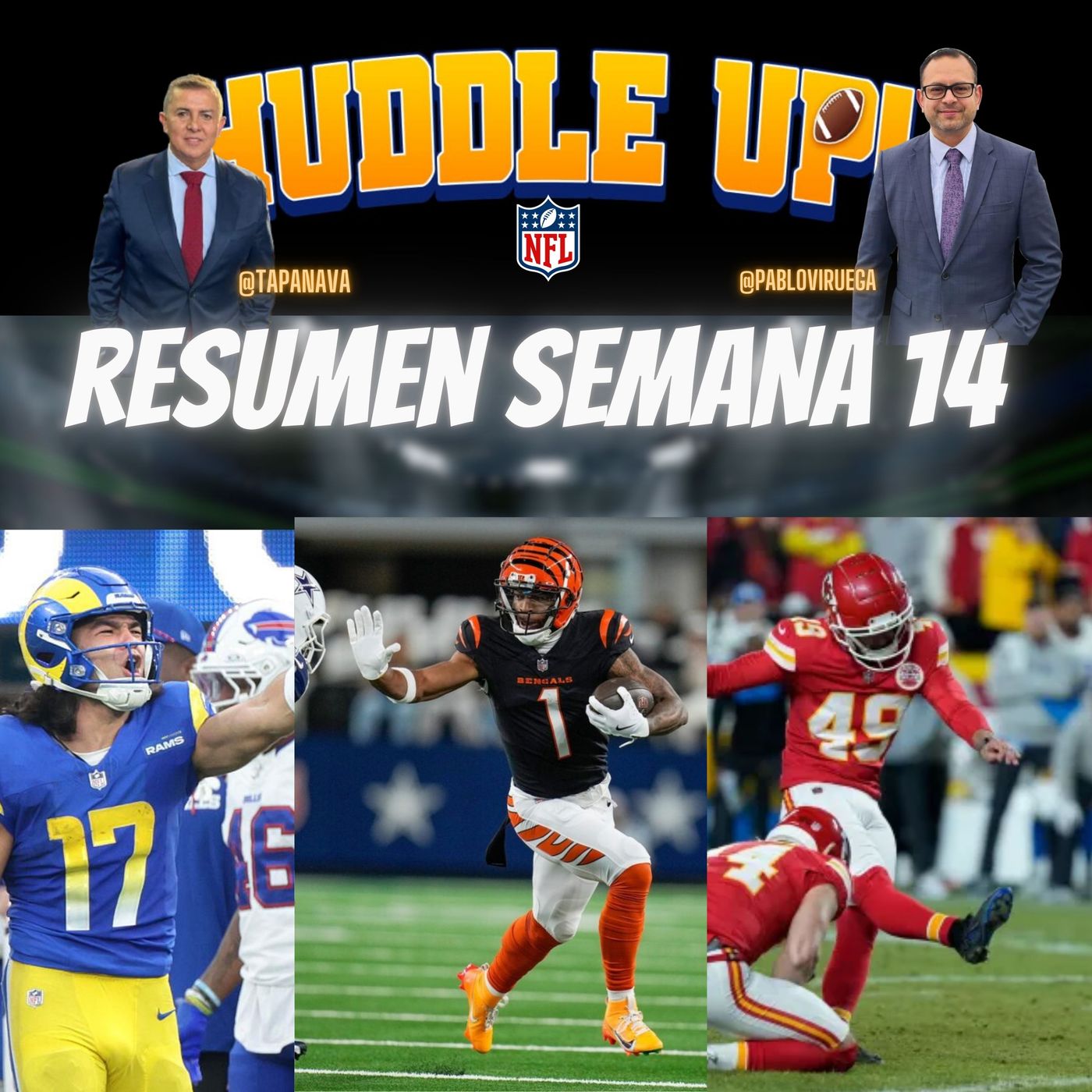 HuddleUP Resumen Semana 14 NFL @TapaNava & @PabloViruega