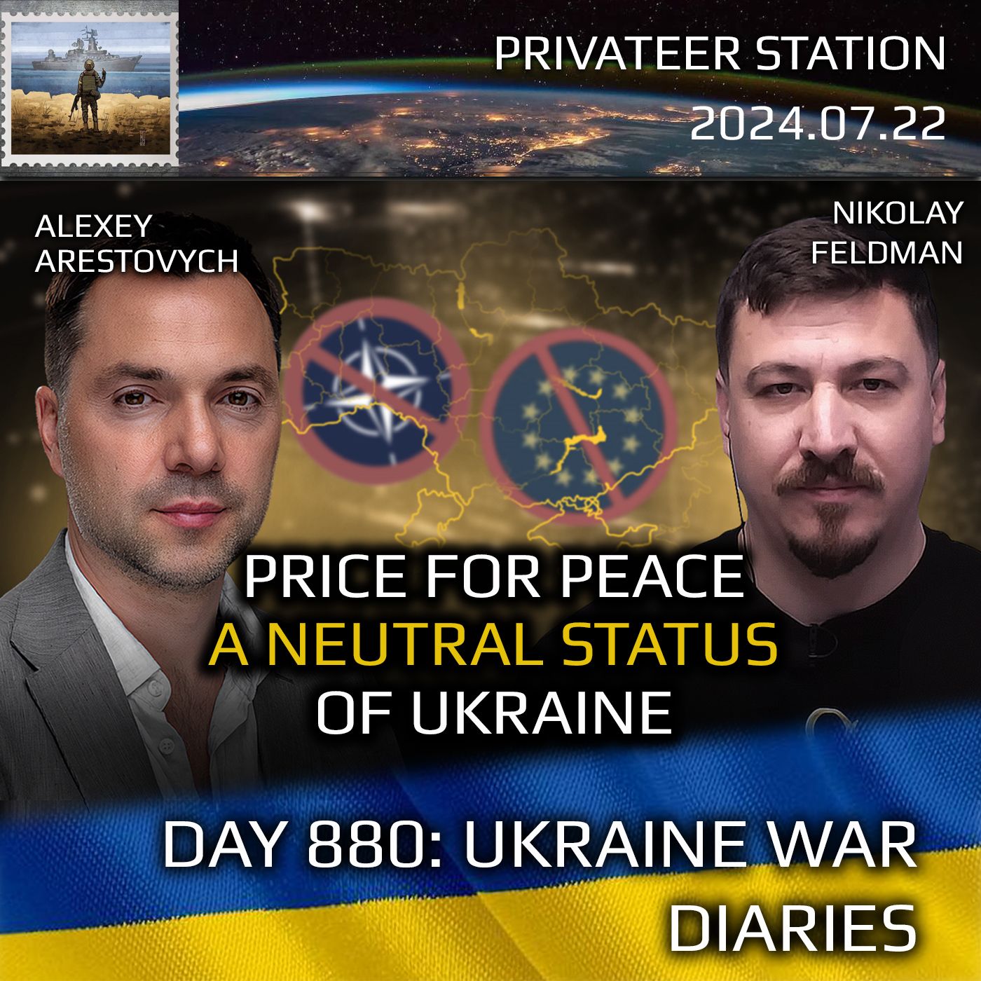 cover of episode War in Ukraine, Analytics. Day 880(part1): The Real Price For Peace in Ukraine is Neutrality. Arestovych, Feldman