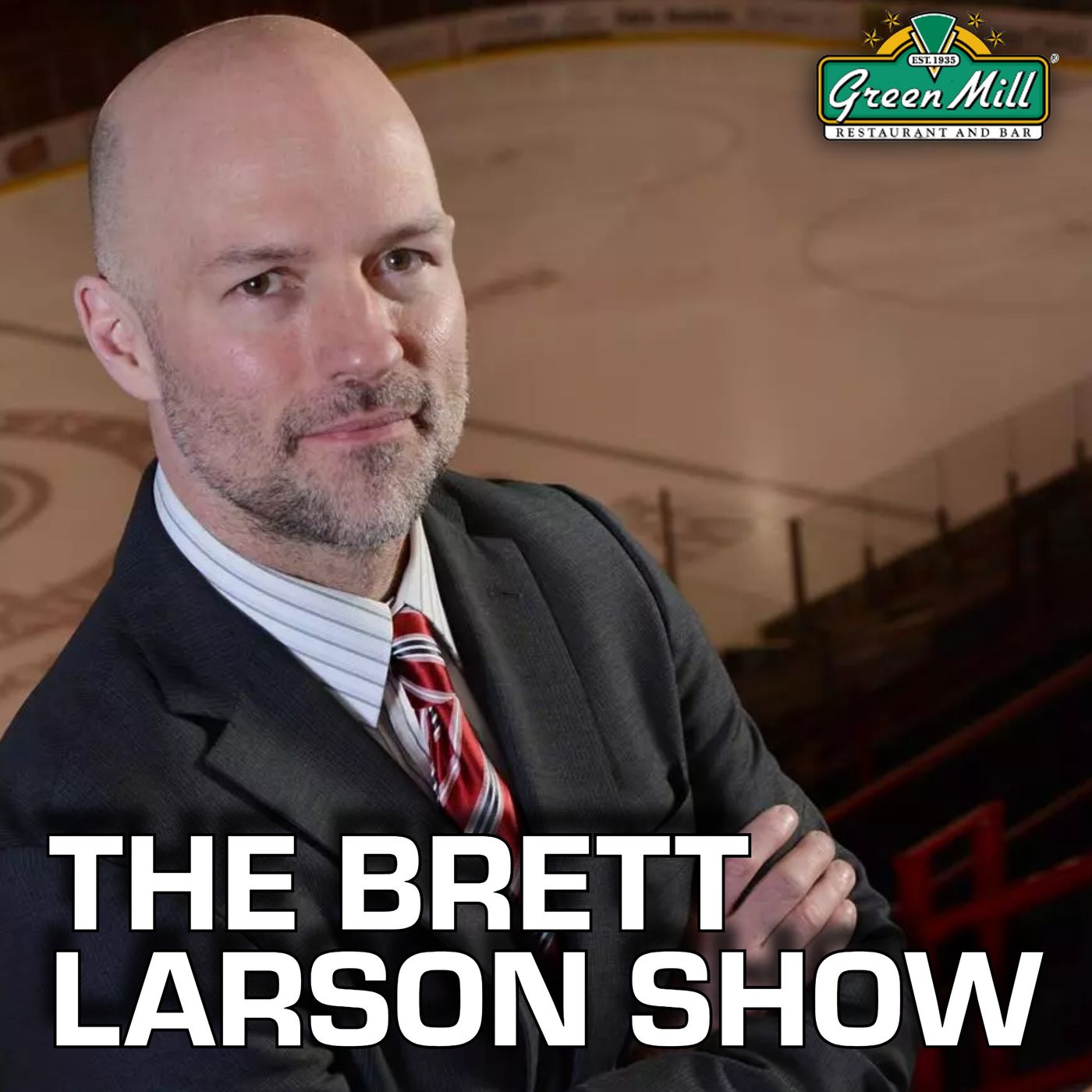 Assistant coach Eric Rud and player guests F Noah Urness and D Thor Byfuglien