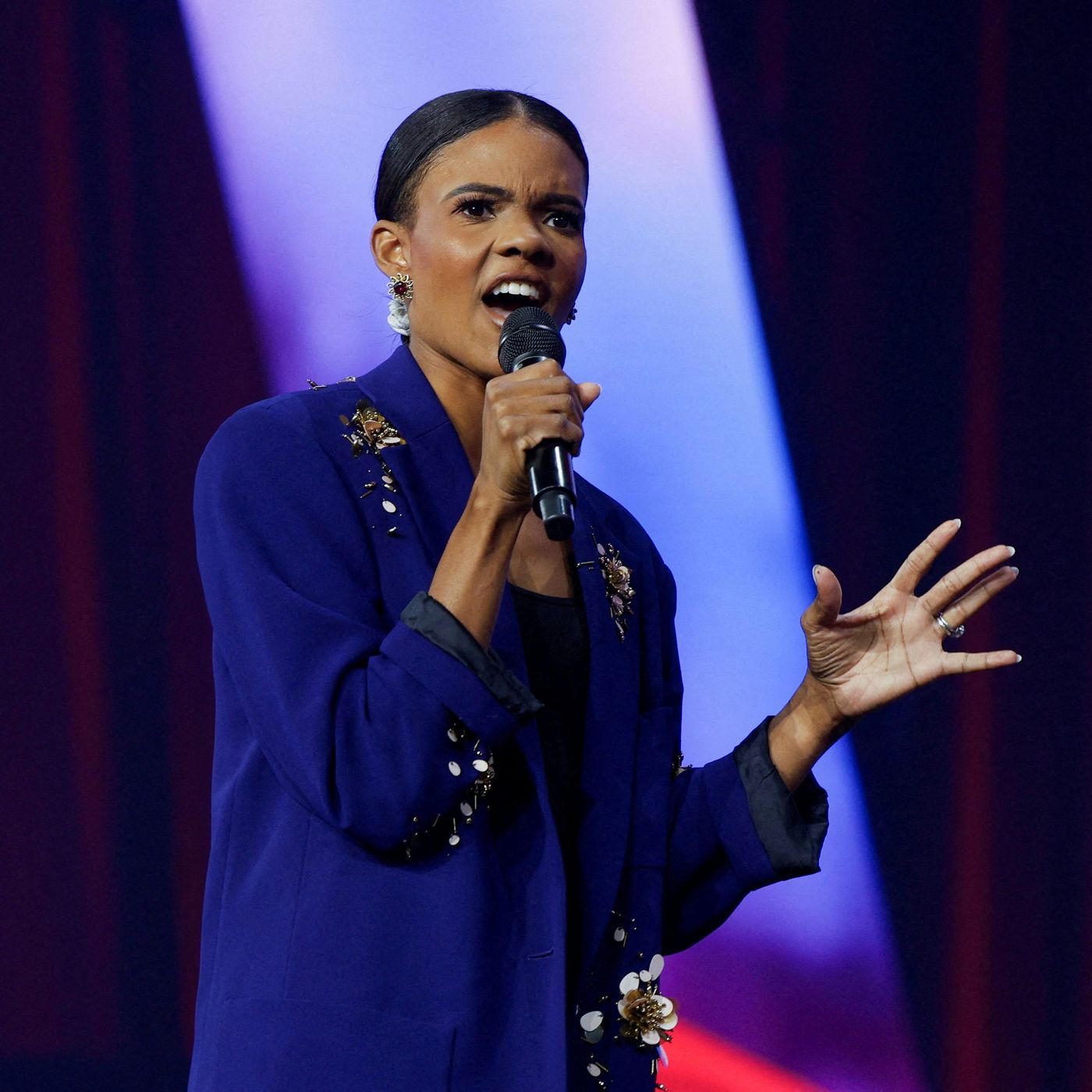 Why is the French president suing Candace Owens?