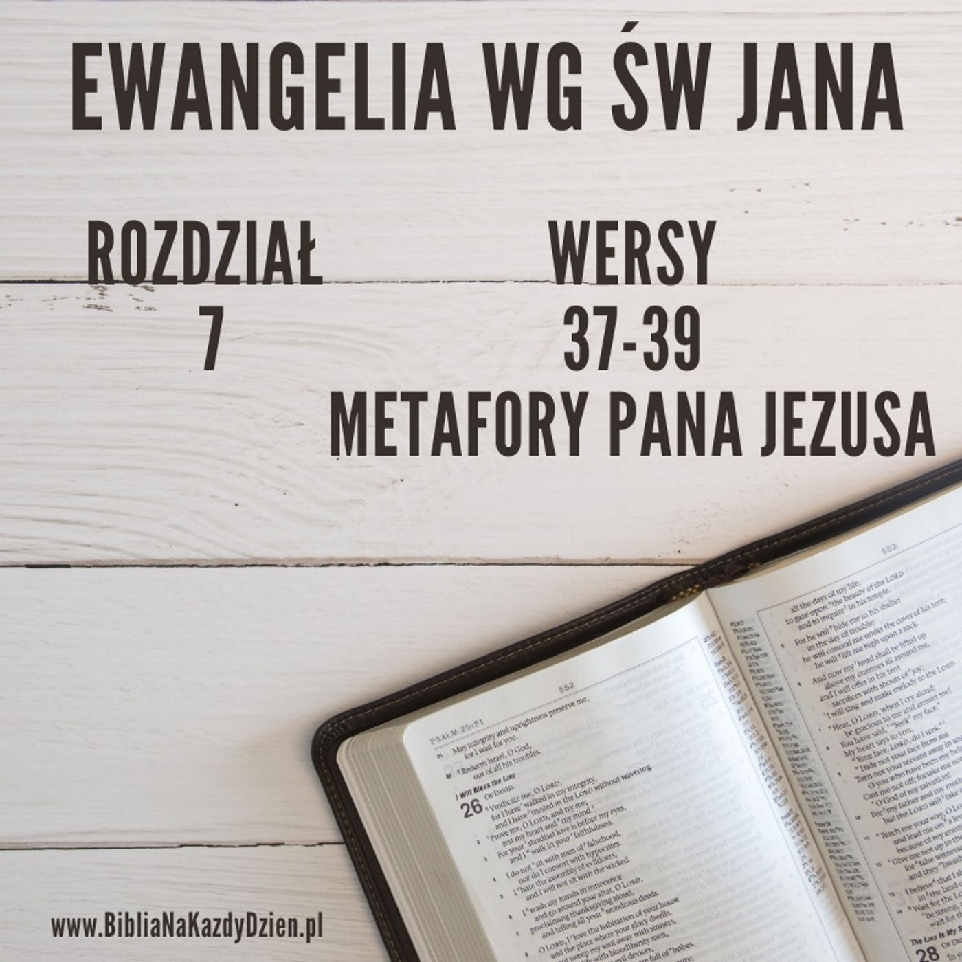 BNKD Ewangelia św. Jana - rozdział 7 wersy 37-39 metofory i przenośnię Pana Jezusa episode artwork