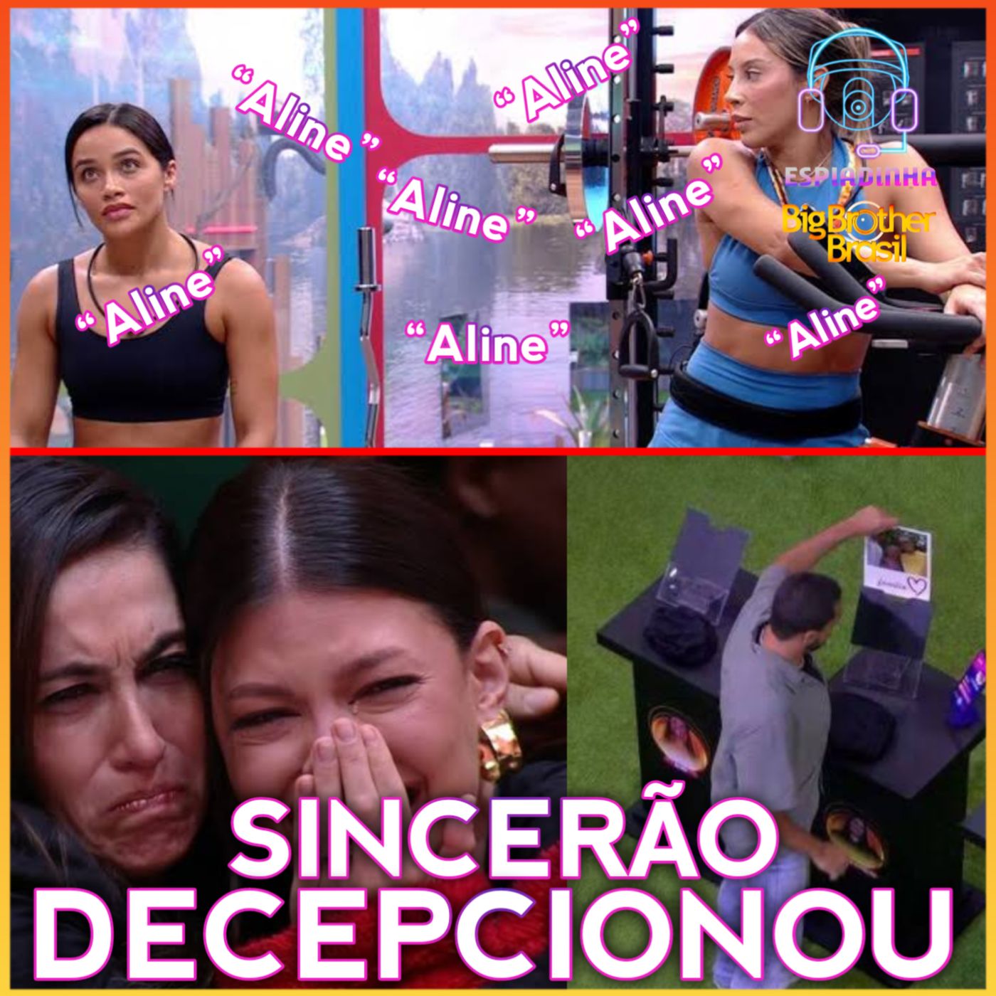 Sincerão decepciona com abraços e MUITO CHORO + Aline é DETONADA em conversa na Academia | BBB 25