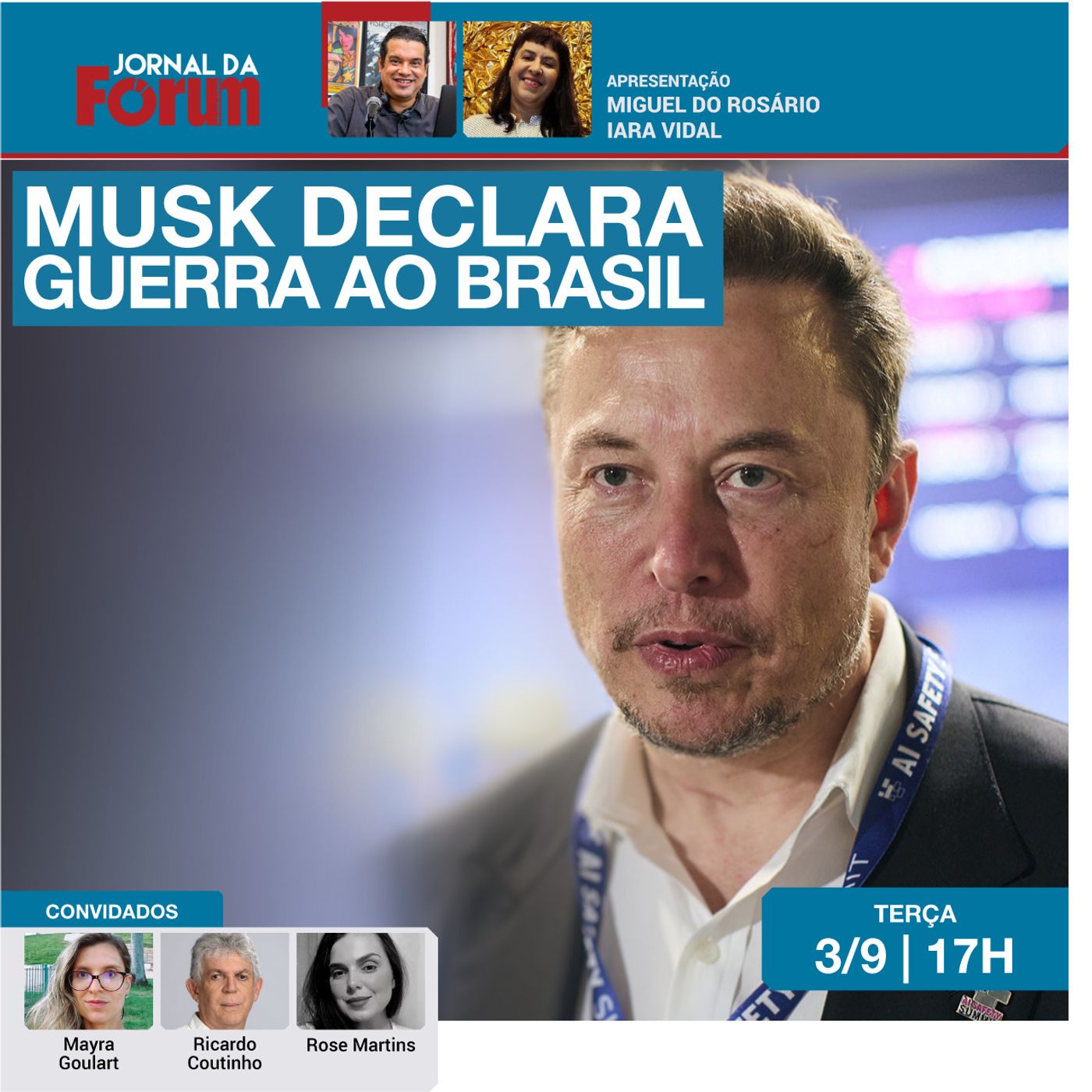Internautas se organizam contra Elon Musk, o bilionário que não respeita as leis  | 03.09.24 episode artwork
