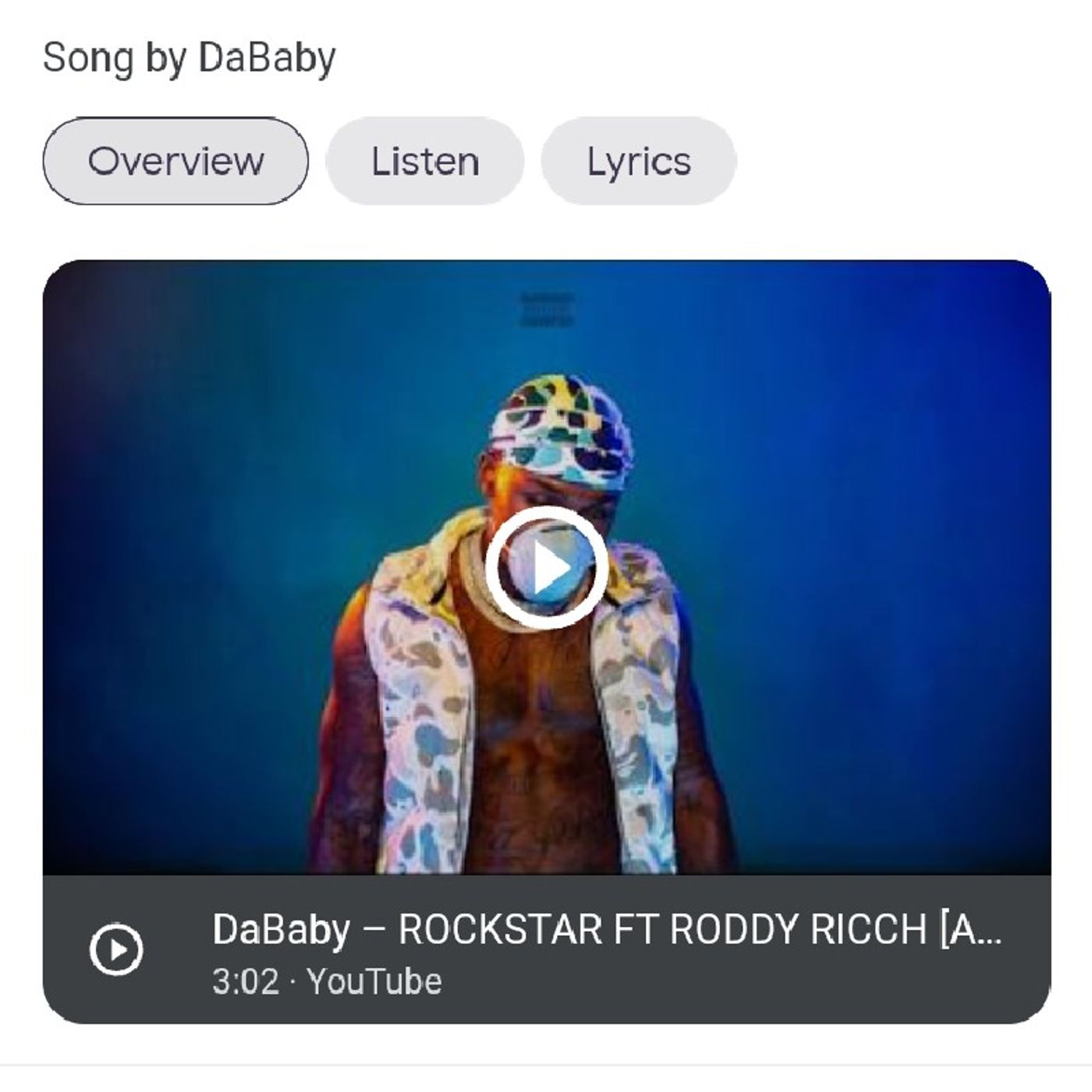 Rockstar - DaBaby episode artwork