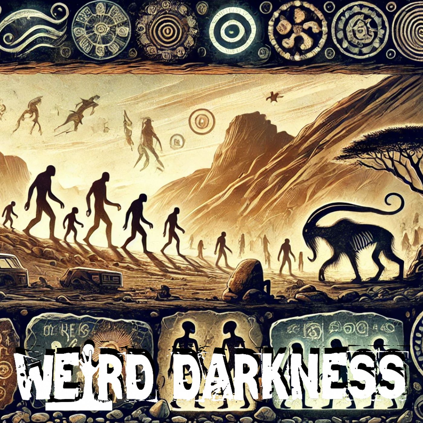 cover of episode “ANCIENT ODD HUMANOIDS” and More True Creepy Stories! #WeirdDarkness