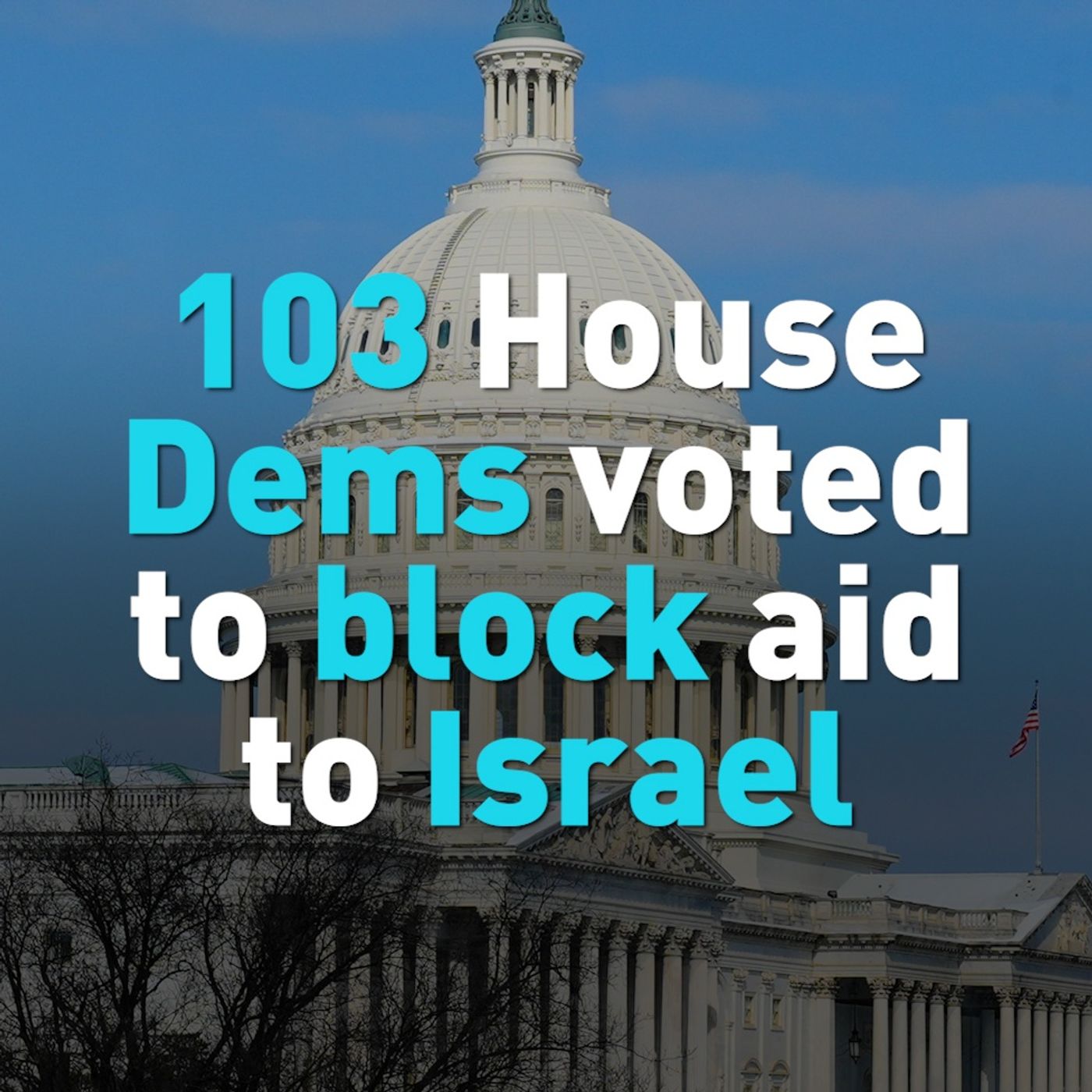 103 House Democrats vote to cut off aid to Israel