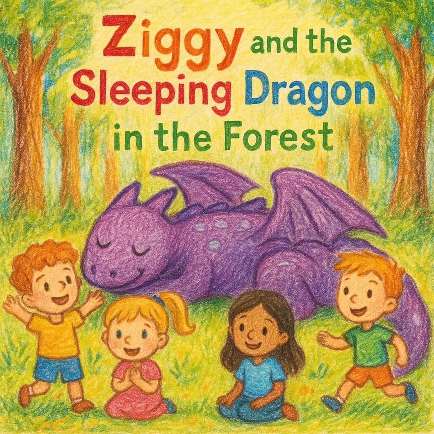 Ziggy and the Sleeping Dragon in the Forest