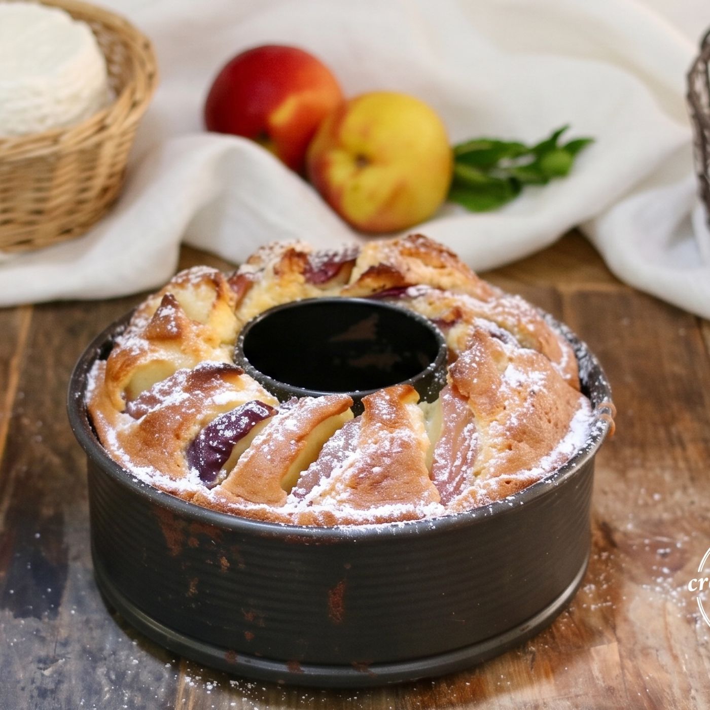 Ciambella con ricotta e pesche: la ricetta facile, soffice e profumata episode artwork