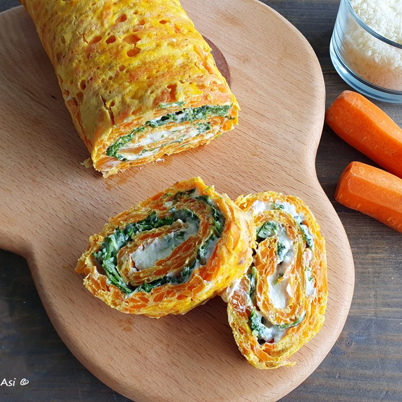 Rotolo di carote farcito  con rucola e formaggio spalmabile episode artwork