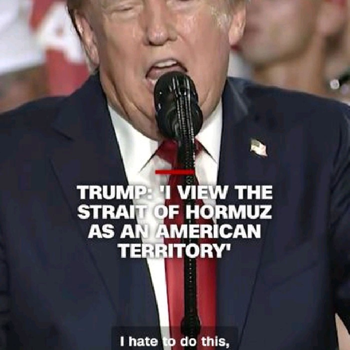 President Donald Trump said he views the Strait of Hormuz as an "American territory" in Myrtle Beach, South Carolina, on Friday. Trump was i episode artwork