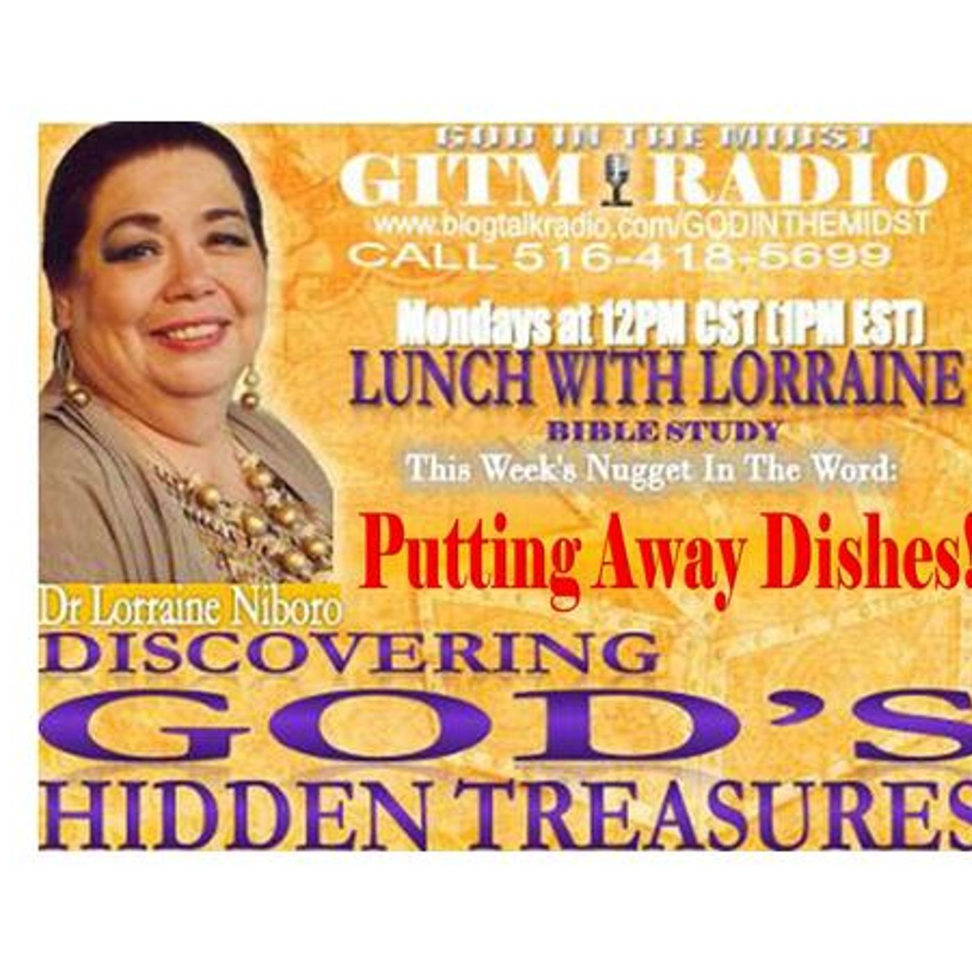 1.9.23 LunchWithLorraineDiscovering God's Hidden Treasures:PUTTING AWAY DISHES episode artwork