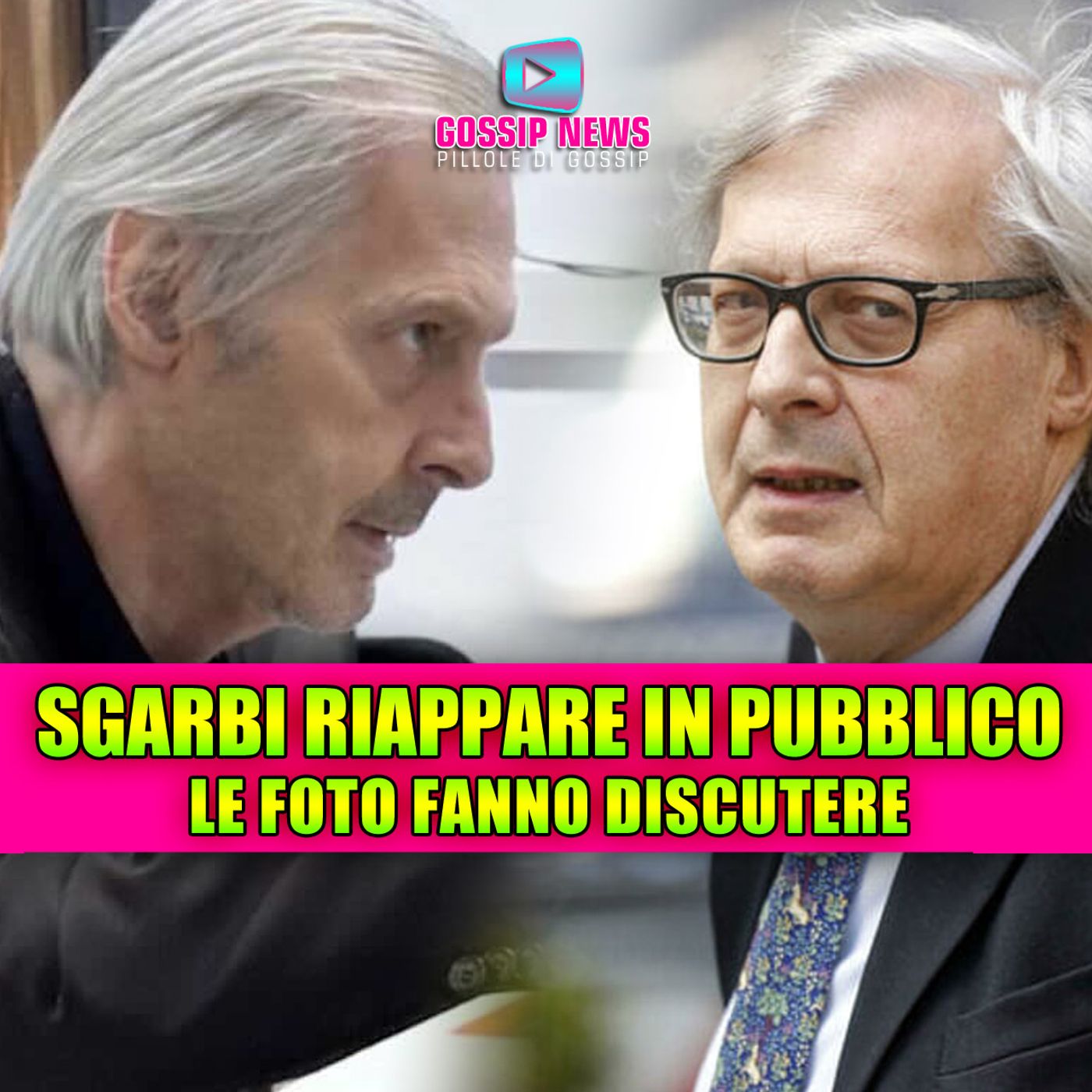 Vittorio Sgarbi riappare in pubblico dopo la depressione: le foto che fanno discutere