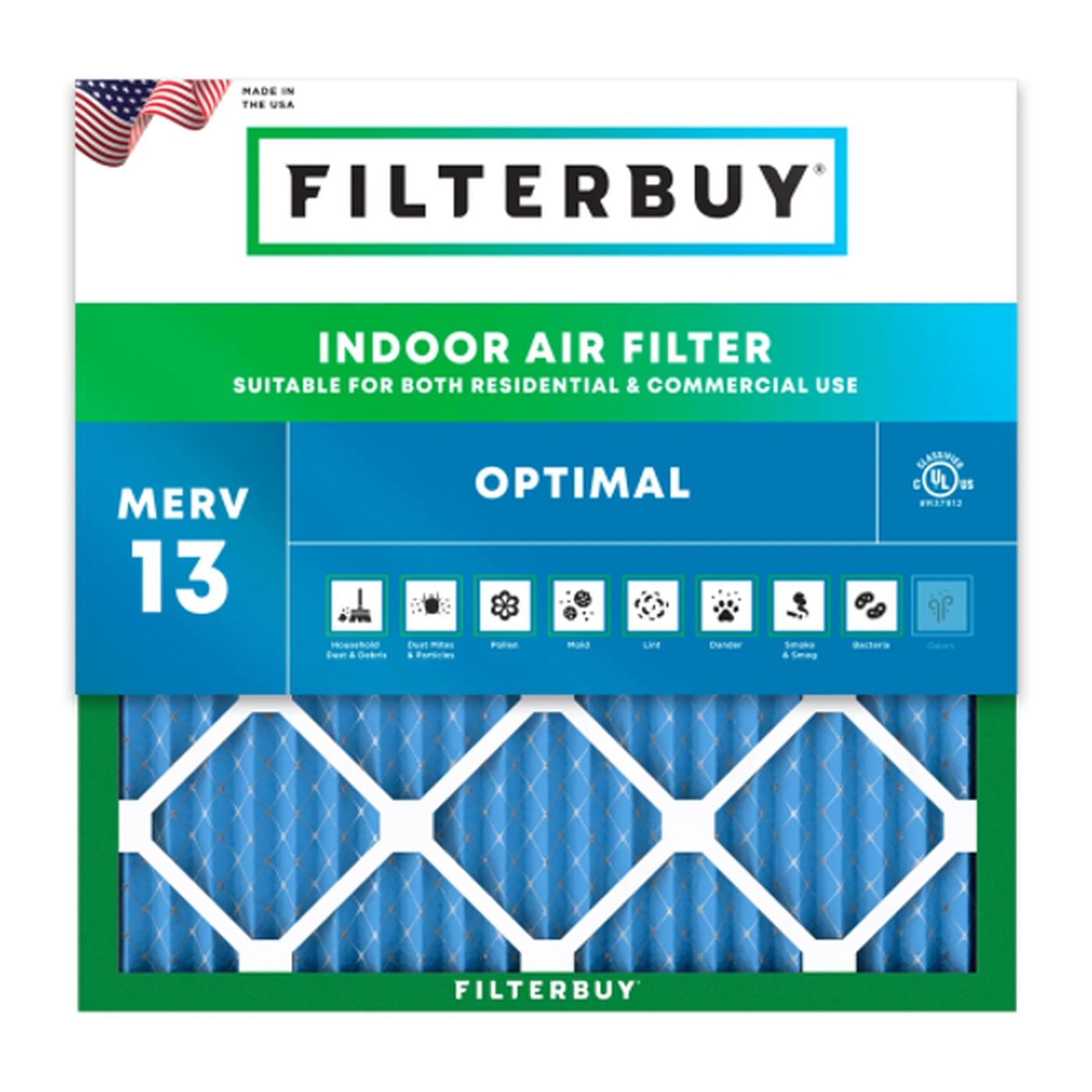 Best MERV 13 11.5x11.5x1 Furnace & HVAC Air Conditioner Filters
