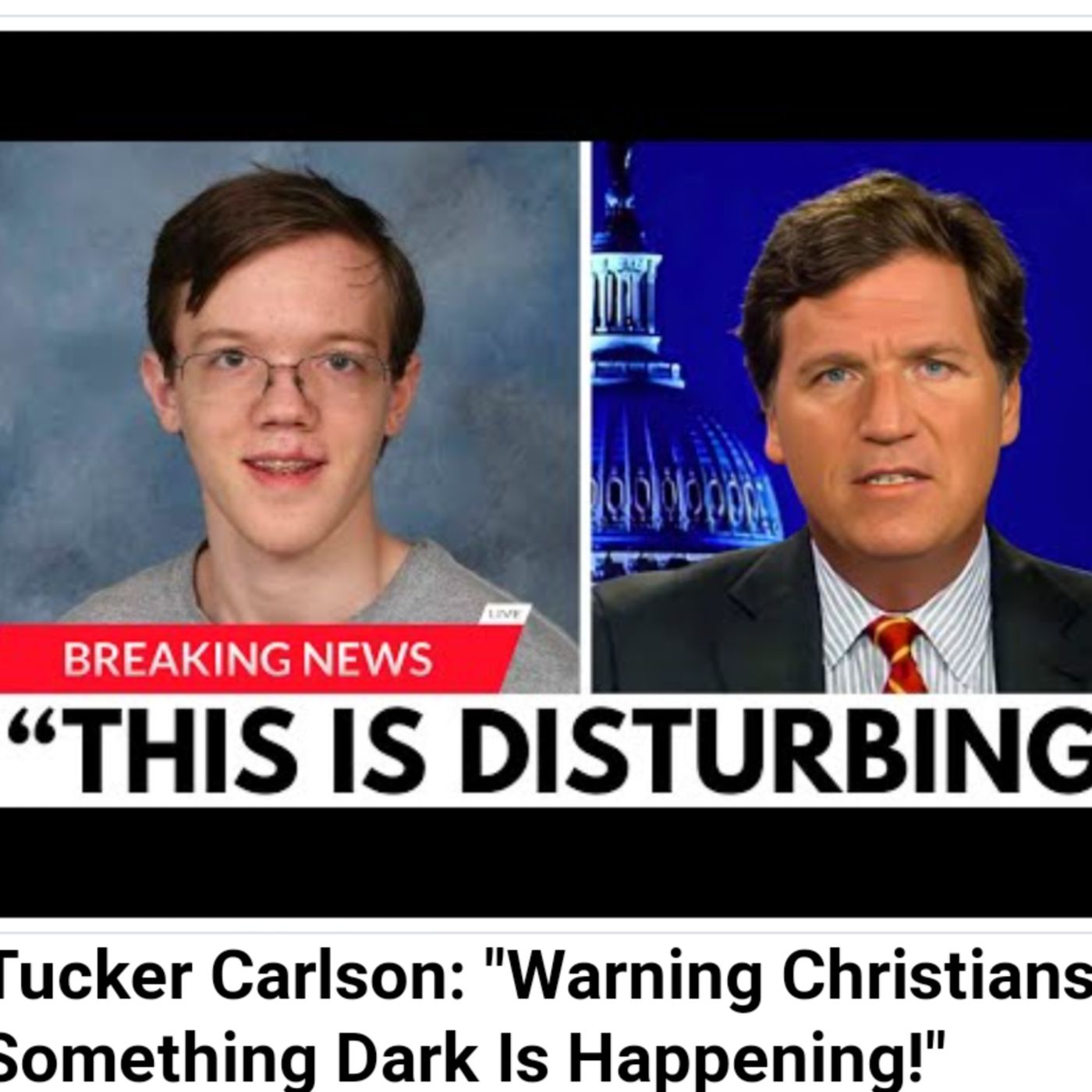 Tucker Carlson: "Warning Christians! Something Dark Is Happening!" episode artwork