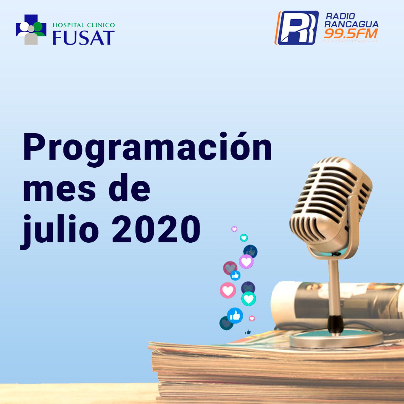 Programación radio mes de julio 2020