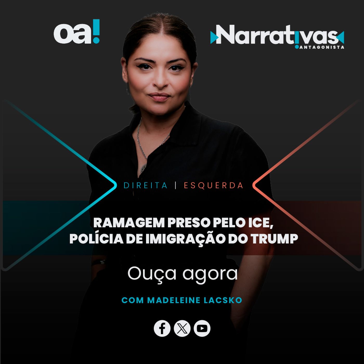 Ramagem preso pelo ICE, polícia de imigração do Trump | Narrativas #598 Madeleine Lacsko