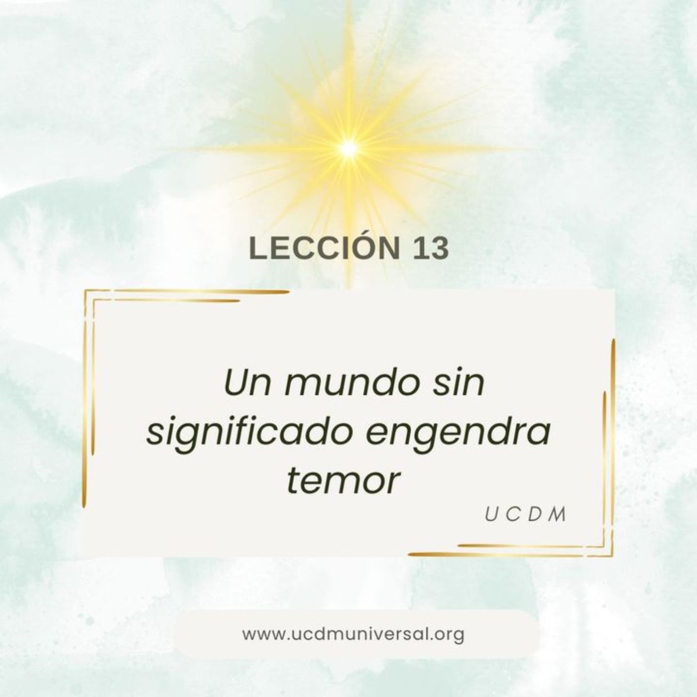 UCDM Universal LECCIÓN DEL DÍA