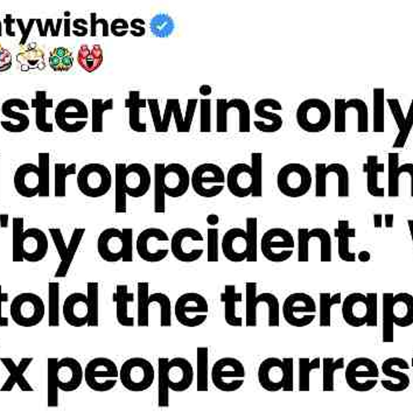 My foster twins only ate food I dropped_ and their therapist session got six arrested episode artwork