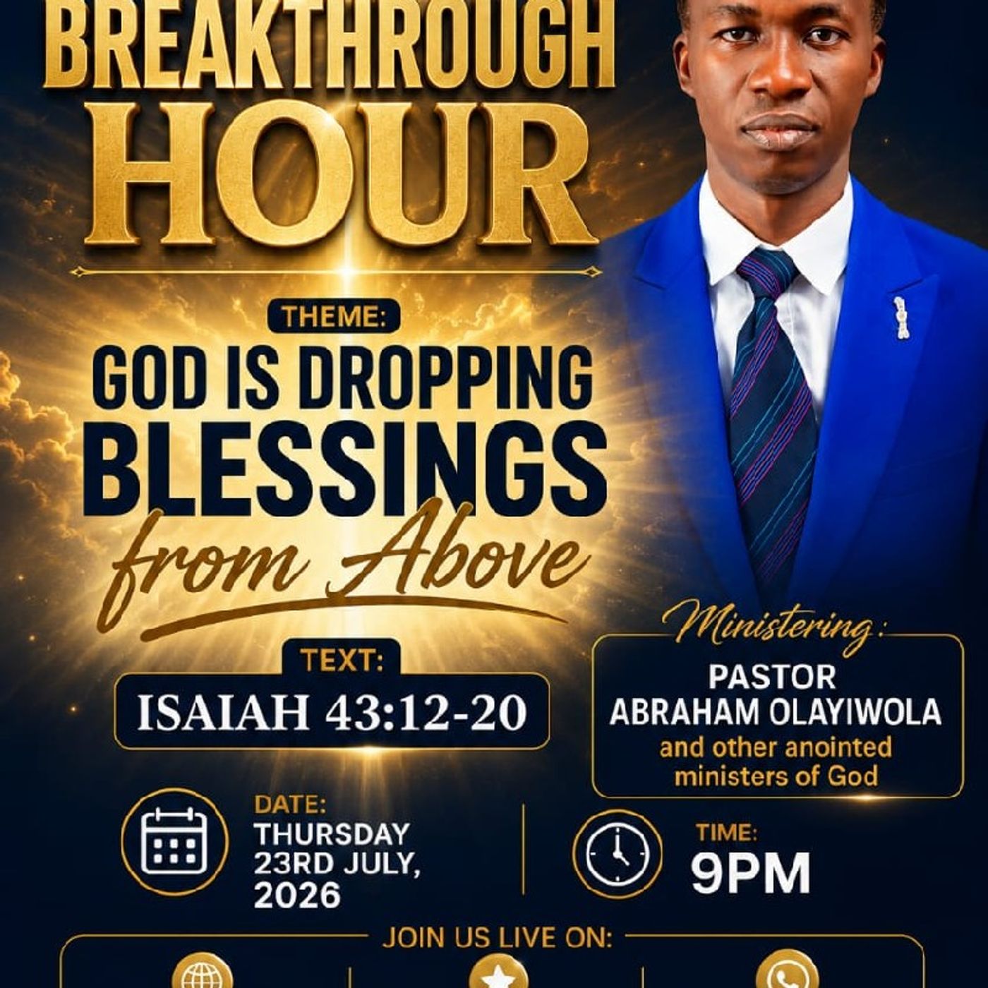 GOD IS DROPPING BLESSINS FROM ABOVE episode artwork