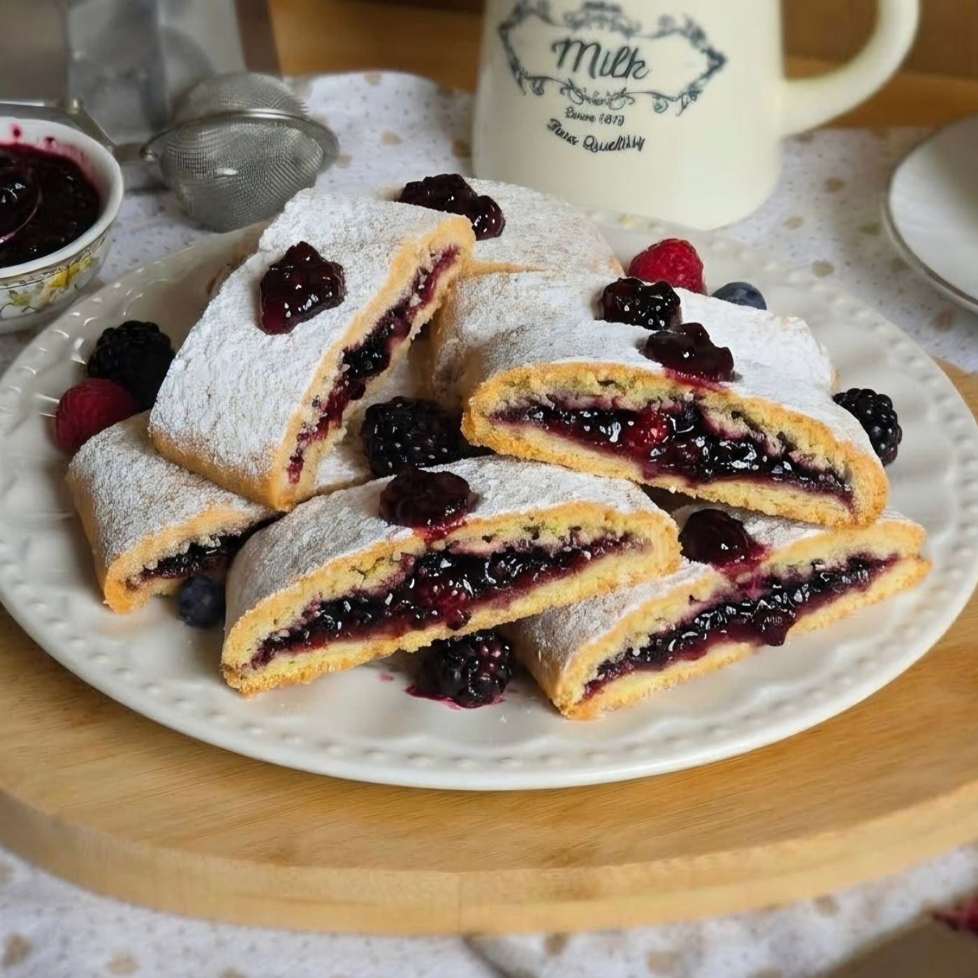 Biscotti arrotolati cuor di marmellata: dolce ricetta della nonna