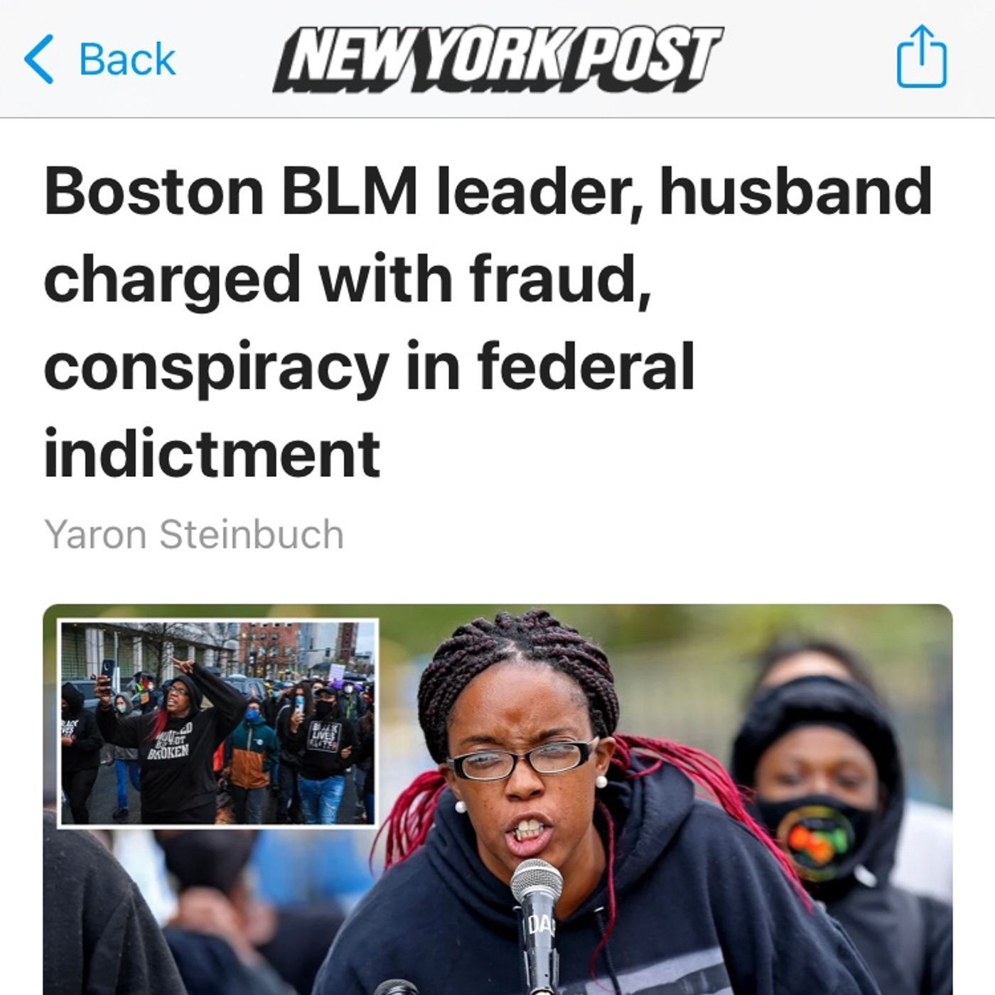 Boston BLM leader, husband charged with fraud, conspiracy in federal indictment Yaron Steinbuch episode artwork