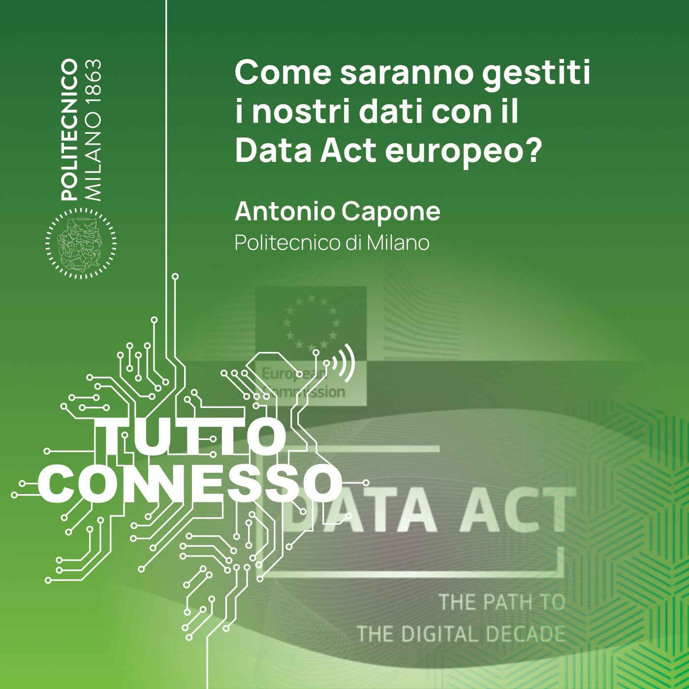 Come saranno gestiti i nostri dati con il Data Act europeo? Con Antonio Capone. episode artwork