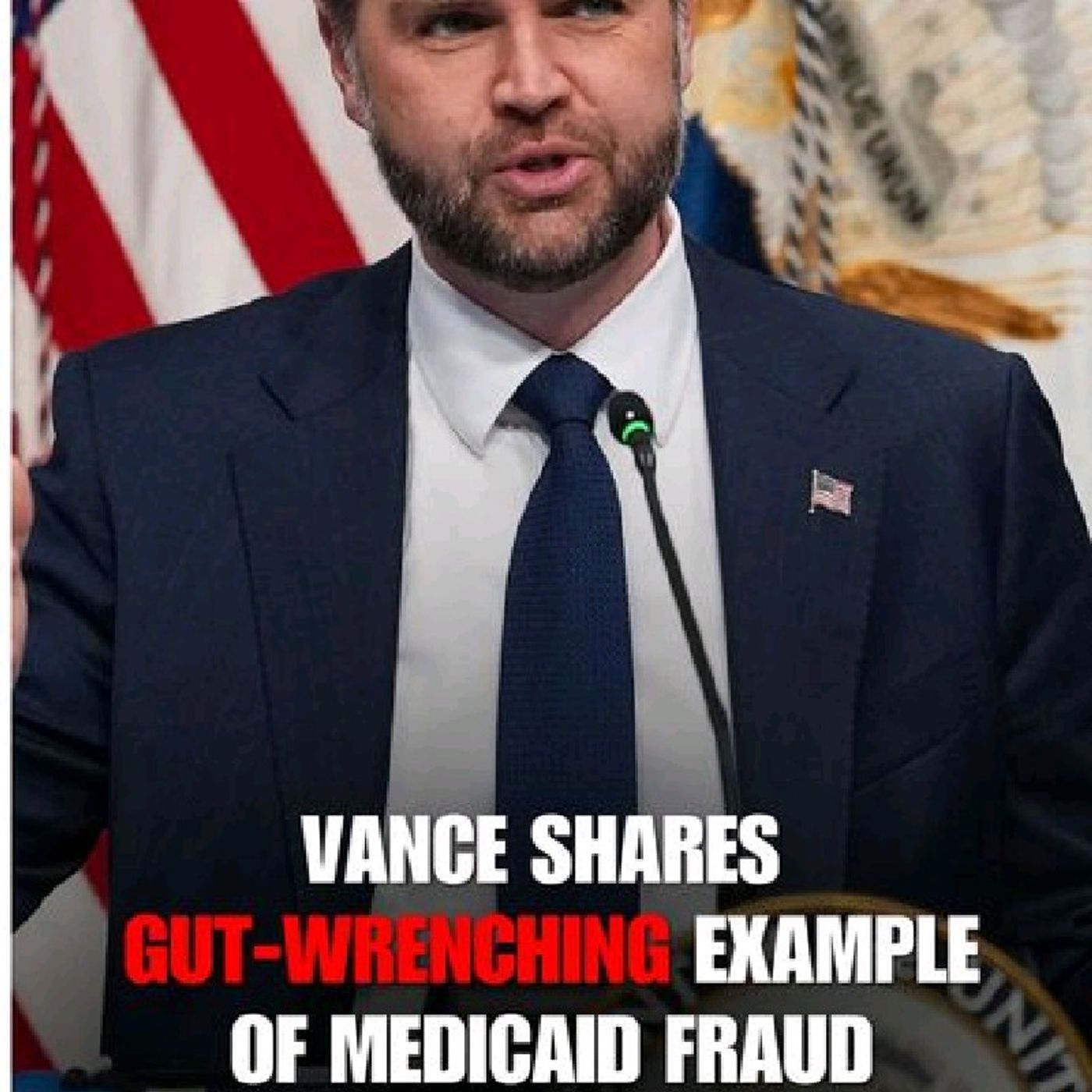 NEW: VP Vance shares a gut-wrenching example of Medicaid fraud uncovered by his task force: "A man who was supposed to be providing service episode artwork