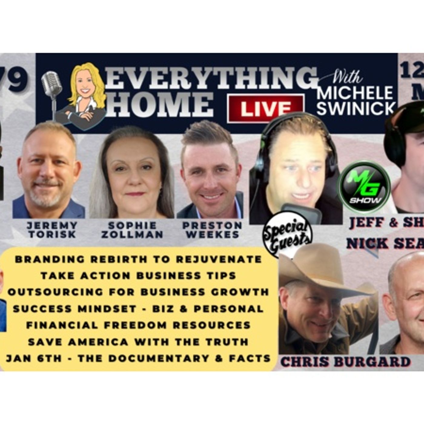 279: MG SHOW, JAN 6 DOCUMENTARY, Save America, Branding, Business Growth, Money episode artwork