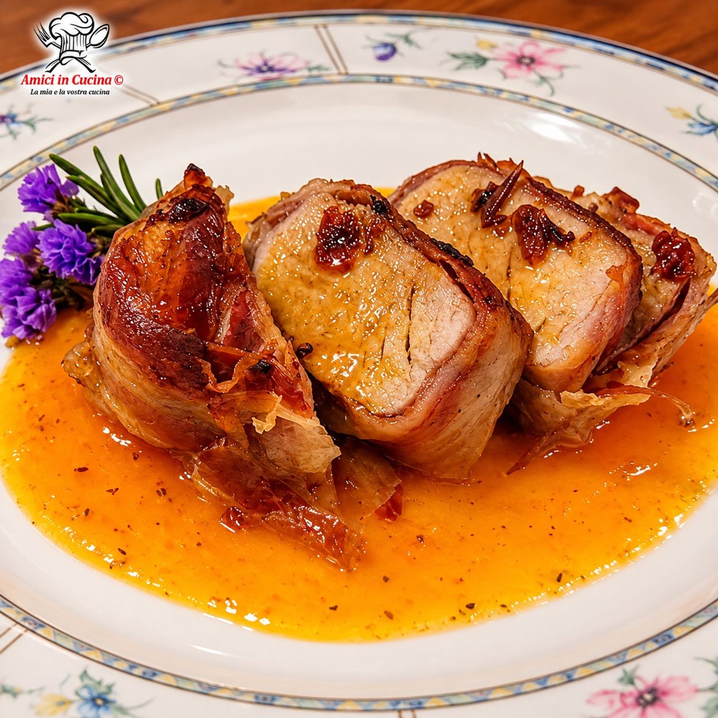 Filetto di maiale in salsa di cachi con rigatino toscano e vinsanto episode artwork