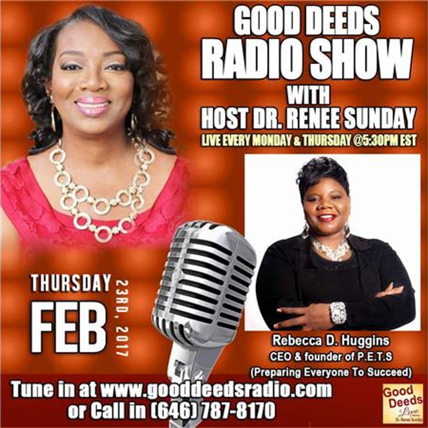 Rebecca D. Huggins - CEO of P.E.T.S (Preparing Everyone To Succeed) shares on GD episode artwork
